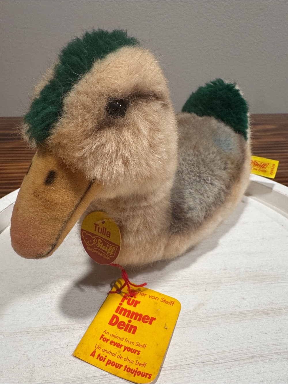 Vintage Steiff “Tulla” Plush Mallard Duck - 3205/15 ALL TAGS